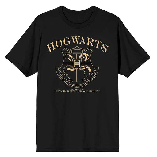 Harry Potter - Hogwarts Crest T-Shirt (Black, Unisex) - Bioworld