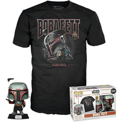 Star Wars - Metal Boba Fett Figure & T-Shirt Gift Set (#462) - Funko - Pop! Tees