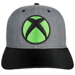 XBOX - Console Logo Snapback Hat (Gray, Curved Bill) - Bioworld