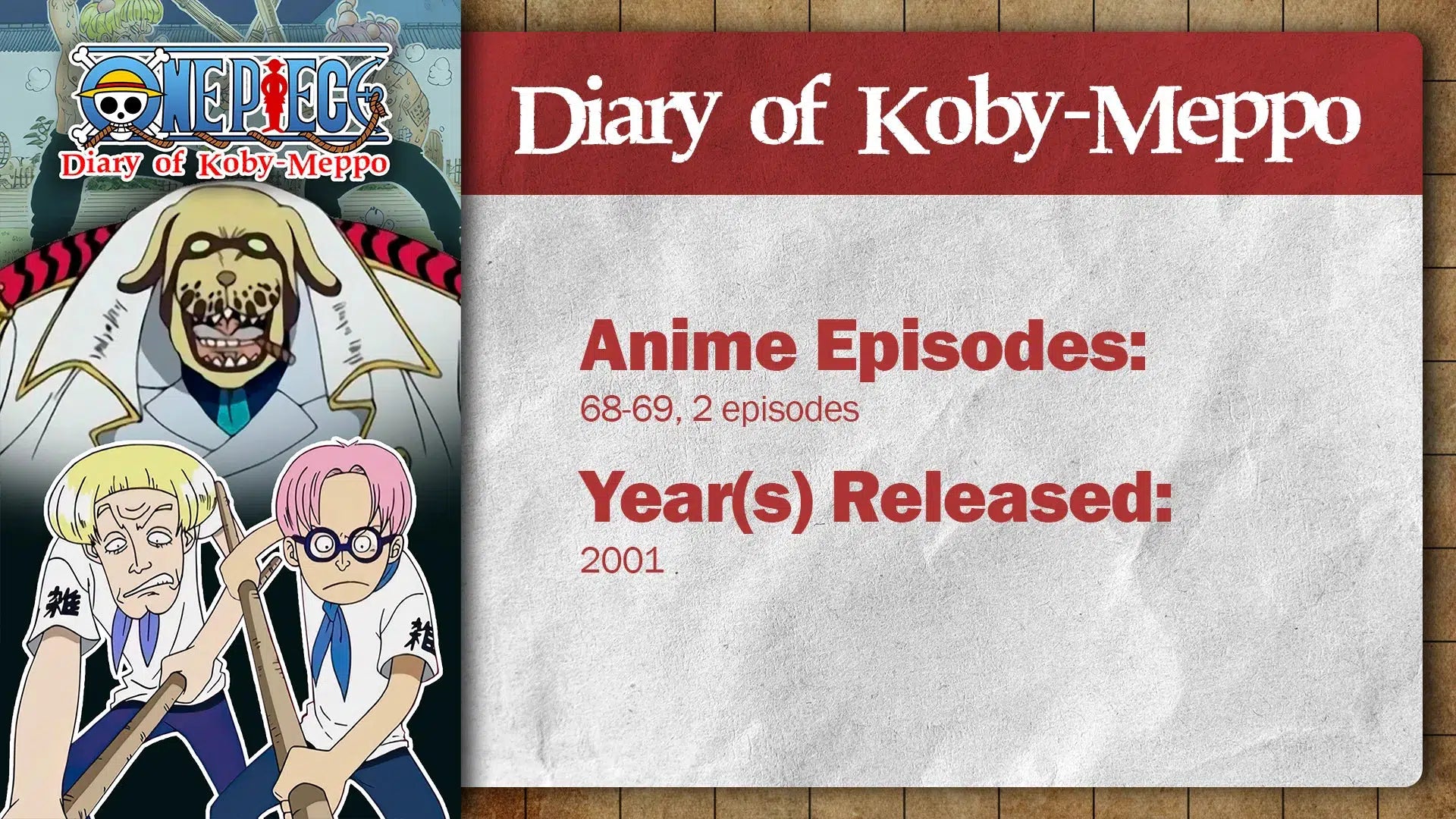 One Piece Diary of Koby-Meppo Arc