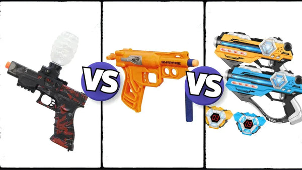 How Laser Tag Guns Differ From Gel Blasters & Nerf Guns | Safety, Mess & Gameplay Compared