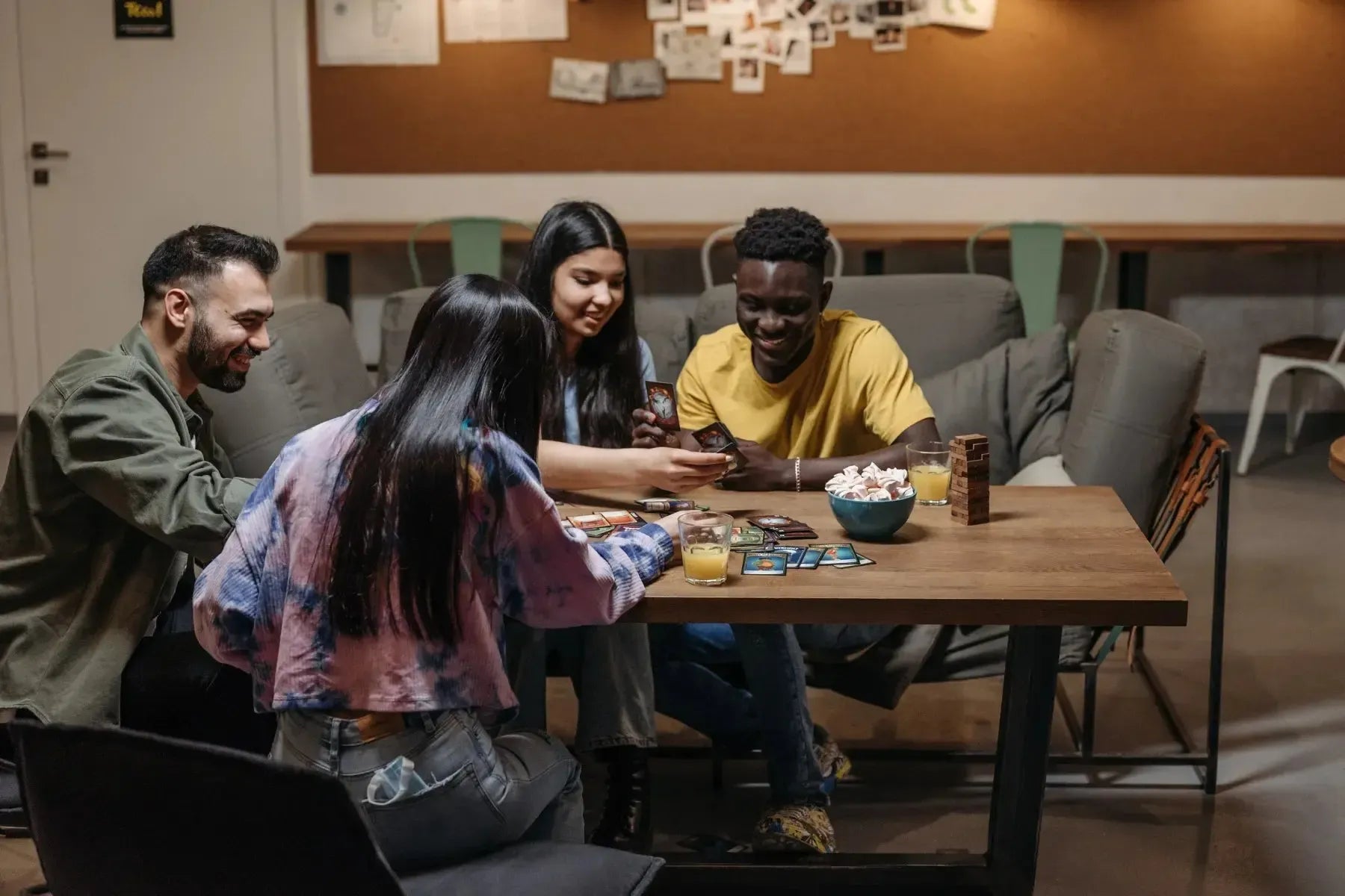 A Group Playing Cards