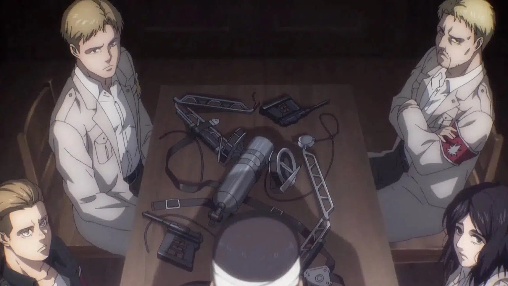 Attack On Titan Anti Personnel Gear On A Table