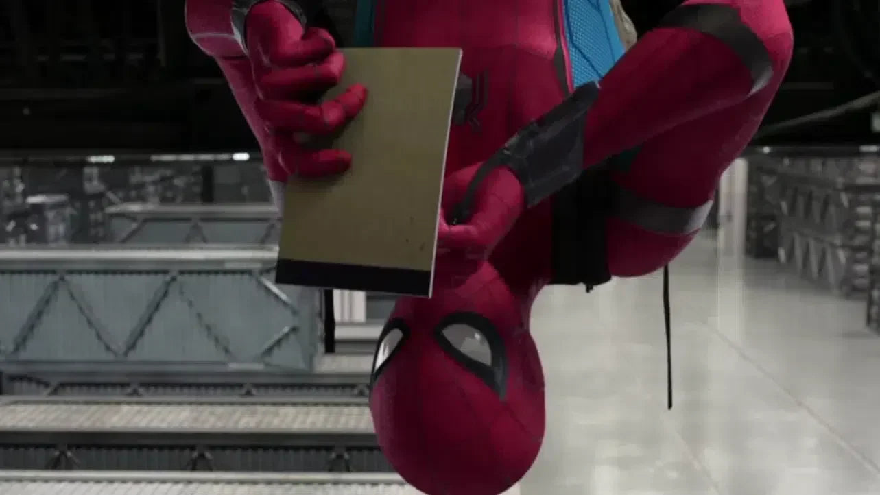 Spider Man Writing Upside Down