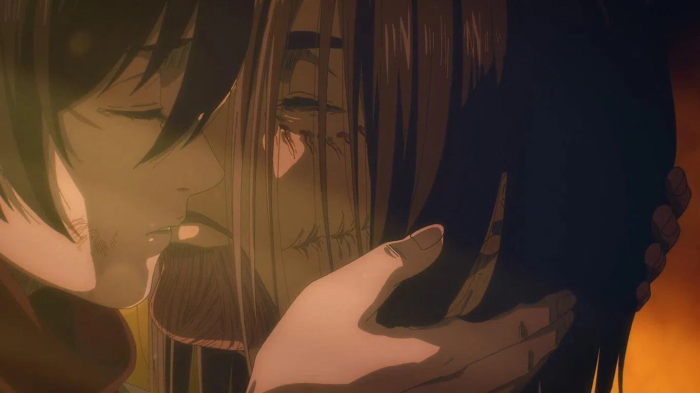 Attack On Titan Mikasa Kisses Eren