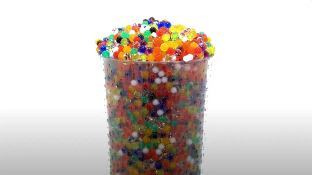 Orbeez Overflowing in Container