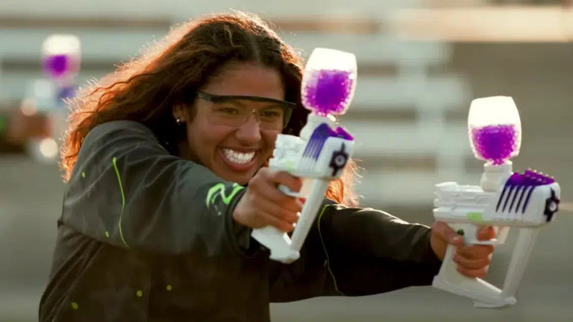 Gel Blaster Girl Aiming Two