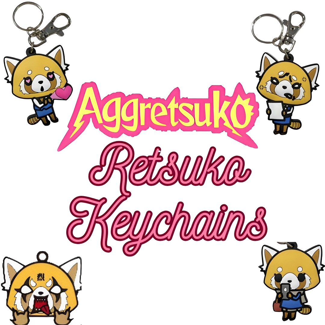 Aggretsuko Retsuko Keychains