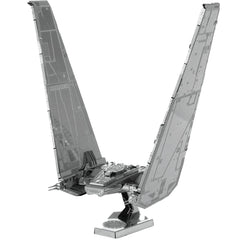 Star Wars - Unpainted Kylo Ren's Command Shuttle Figure Model Kit (Steel, Challenging Difficulty) - Fascinations - Metal Earth Series