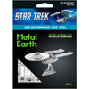 Star Trek - Unpainted USS Enterprise NCC-1701 Ship Figure Model Kit (Steel, Challenging Difficulty) - Fascinations - Metal Earth Series