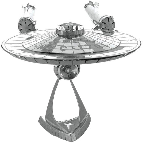 Star Trek - Unpainted USS Enterprise NCC-1701 Ship Figure Model Kit (Steel, Challenging Difficulty) - Fascinations - Metal Earth Series - Image 5