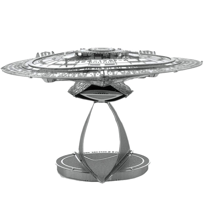 Star Trek: The Next Generation - Unpainted USS Enterprise NCC-1701-D Ship Figure Model Kit (Steel, Moderate Difficulty) - Fascinations - Metal Earth Series