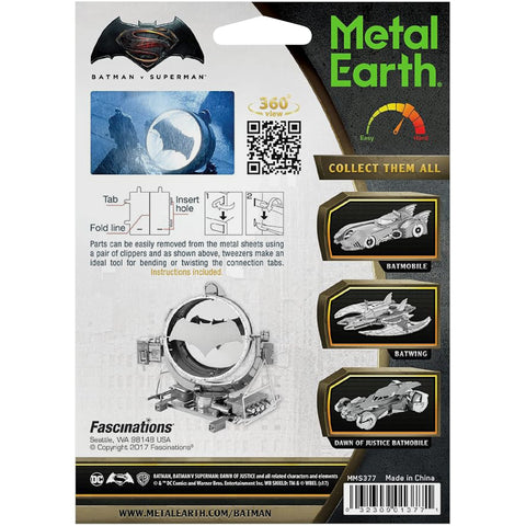 DC Comics [Batman v. Superman: Dawn of Justice] - Bat Signal Figure Model Kit (Steel, Challenging Difficulty) - Fascinations - Metal Earth Series - Image 3
