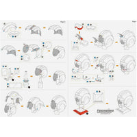 Star Wars - Luke Skywalker Helmet Figure Model Kit (Steel, Moderate Difficult...- Image 7