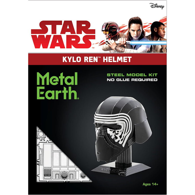 Star Wars - Kylo Ren Helmet Figure Model Kit (Steel, Moderate Difficulty) - Fascinations - Metal Earth Series