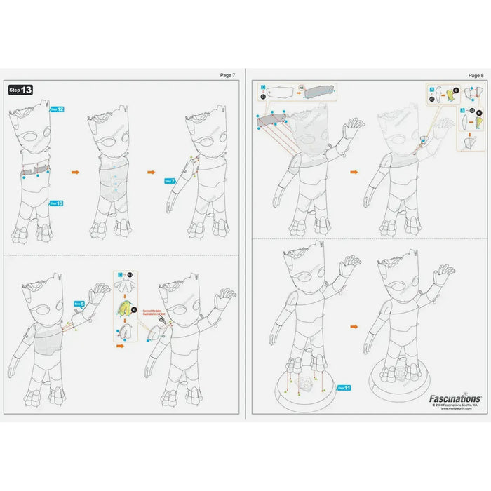 Marvel [Avengers: The Infinity Saga] - Groot Figure Model Kit (Steel, Moderate Difficulty) - Fascinations - Metal Earth Series