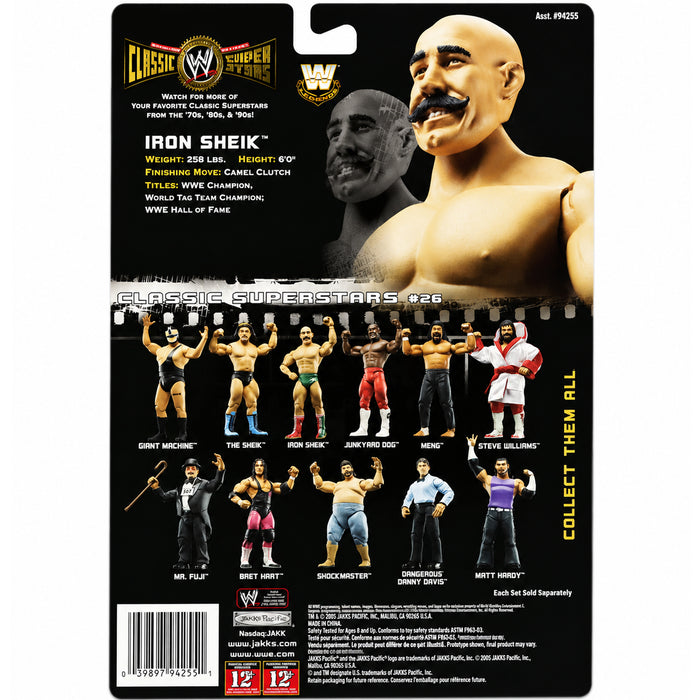 WWE - Iron Sheik Action Figure (7") - Jakks Pacific - Classic Superstars Collector Series (#26) - (2009)