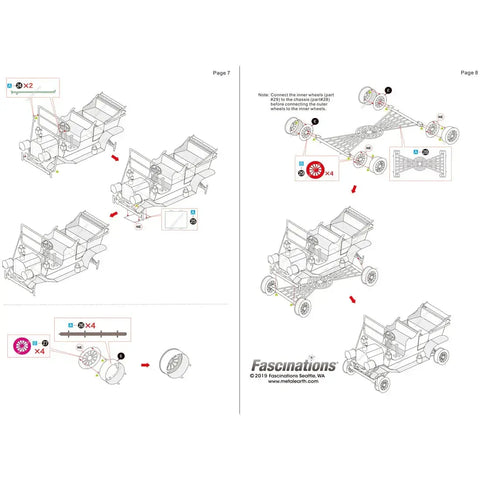 1908 Ford Model T Car Figure Model Kit (1:37 Scale, Steel, Moderate Difficulty) - Fascinations - Metal Earth Series