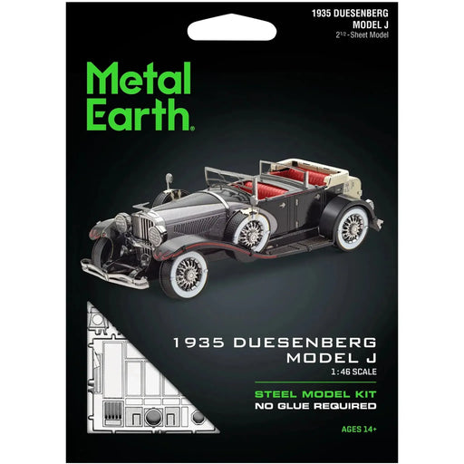 1935 Duesenberg Model J Classic Car Figure Model Kit (1:46 Scale, Steel, Moderate Difficulty) - Fascinations - Metal Earth Series - (2022)