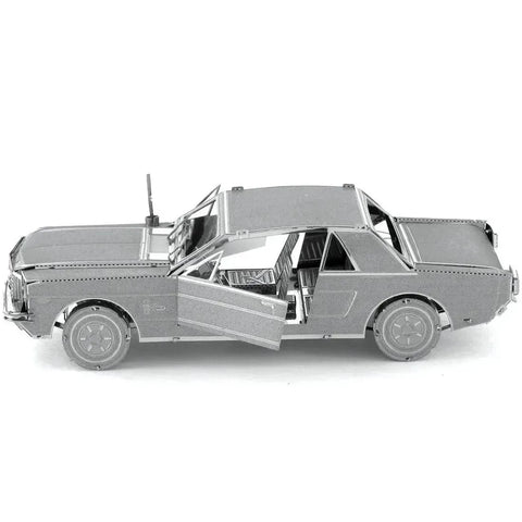 1965 Ford Mustang Car Figure Model Kit (Steel, Moderate Difficulty) - Fascinations - Metal Earth Series