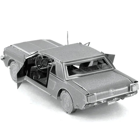 1965 Ford Mustang Car Figure Model Kit (Steel, Moderate Difficulty) - Fascinations - Metal Earth Series