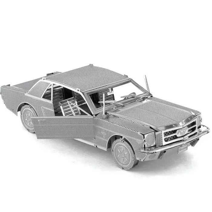 1965 Ford Mustang Car Figure Model Kit (Steel, Moderate Difficulty) - Fascinations - Metal Earth Series