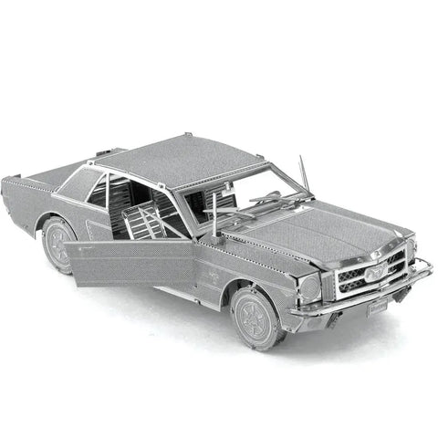 1965 Ford Mustang Car Figure Model Kit (Steel, Moderate Difficulty) - Fascinations - Metal Earth Series