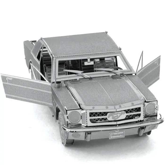 1965 Ford Mustang Car Figure Model Kit (Steel, Moderate Difficulty) - Fascinations - Metal Earth Series