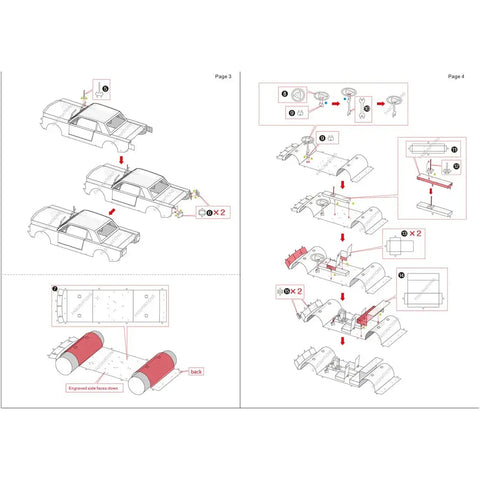 1965 Ford Mustang Car Figure Model Kit (Steel, Moderate Difficulty) - Fascinations - Metal Earth Series
