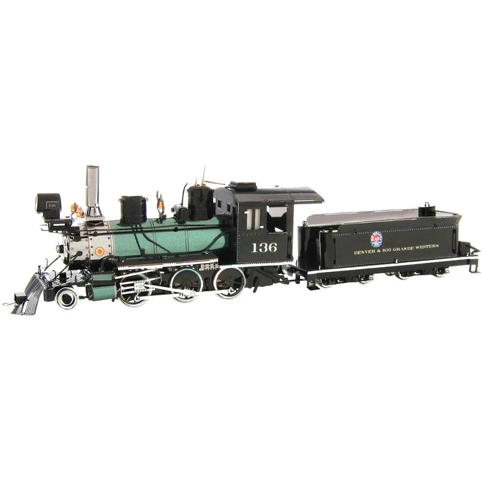 2-6-0 Locomotive Figure Model Kit (Steel, Hard Difficulty) - Fascinations - Metal Earth Series - (2023)