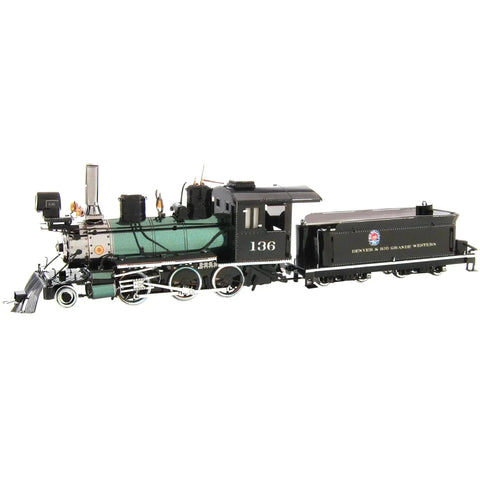 2-6-0 Locomotive Figure Model Kit (Steel, Hard Difficulty) - Fascinations - Metal Earth Series - (2023)
