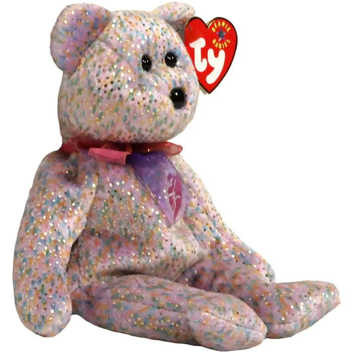2001 Signature Bear Plush (8.5") - Ty - Original Beanie Babies Series