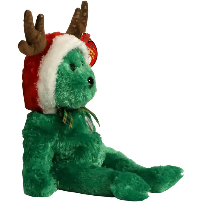 2002 Holiday Teddy Plush (9") - Ty - Original Beanie Babies Series