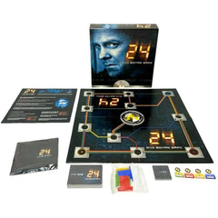 24: DVD Board Game - Action/Adventure War Board Game for Family and Adults (2 Players, Ages 12+) - B1 Games