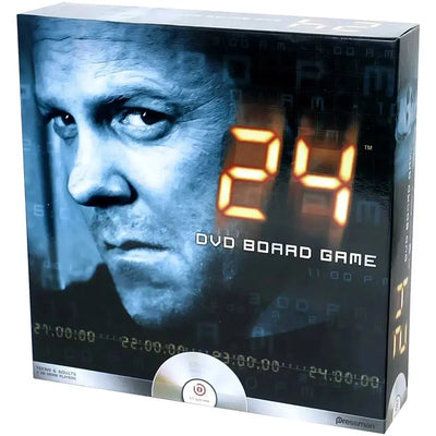 24: DVD Board Game - Action/Adventure War Board Game for Family and Adults (2 Players, Ages 12+) - B1 Games