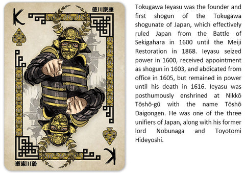 Heroes of Japan - Premium Feudal Japanese Playing Cards - Wonderland Workshop - KardecK Series