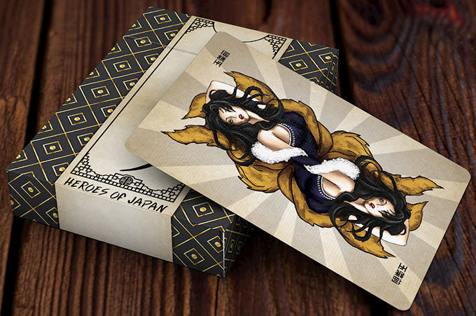 Heroes of Japan - Premium Feudal Japanese Playing Cards - Wonderland Workshop - KardecK Series