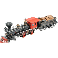 4-4-0 Locomotive Figure Model Kit (Steel, Hard Difficulty) - Fascinations - Metal Earth Series - (2023)