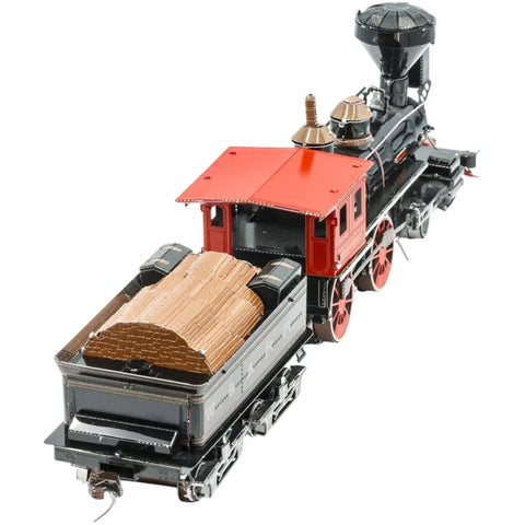 4-4-0 Locomotive Figure Model Kit (Steel, Hard Difficulty) - Fascinations - Metal Earth Series - (2023)