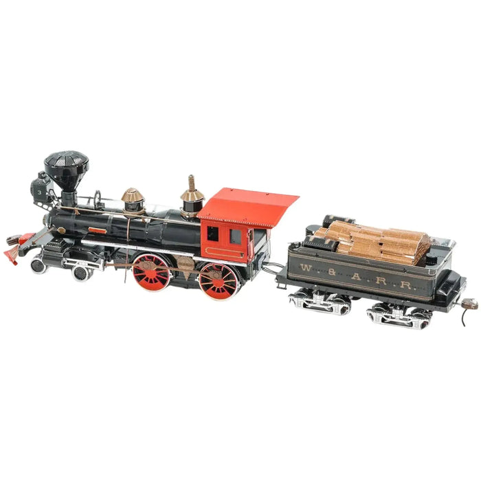 4-4-0 Locomotive Figure Model Kit (Steel, Hard Difficulty) - Fascinations - Metal Earth Series - (2023)