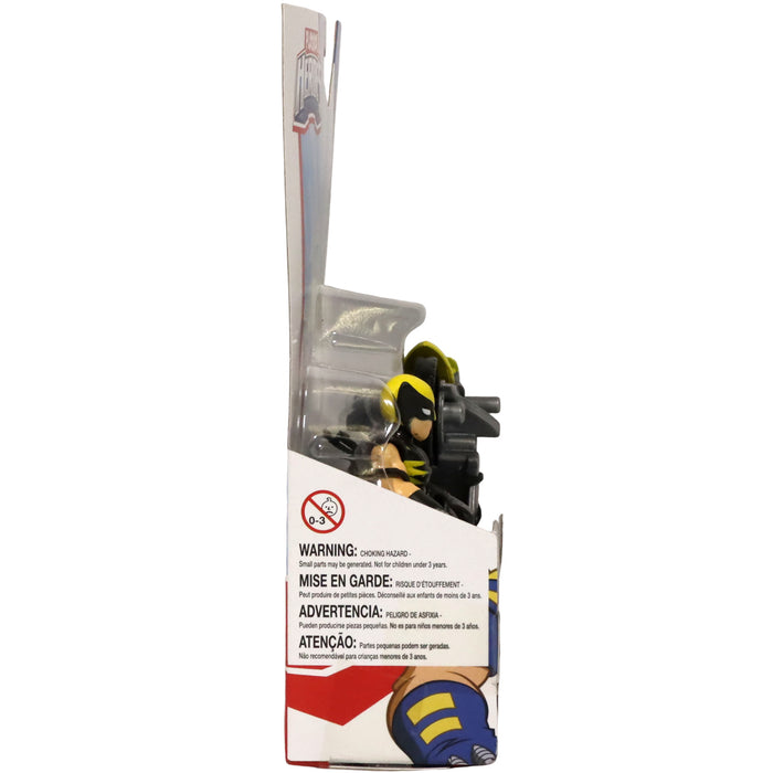 Marvel [Playskool Heroes] - Wolverine Racer Figure & Motorcycle Set (2.5") - Hasbro - Super Hero Adventures - (2015)