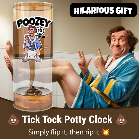 Poozey | Funny Poop Timer for The Toilet | A Gift for Dads and Husbands Who Spend Too Long in The Bathroom - Image 5