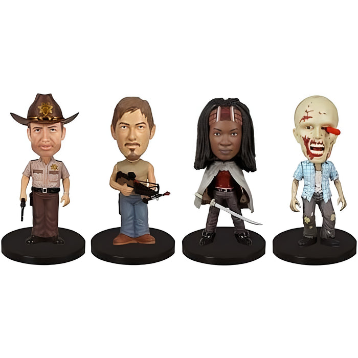 The Walking Dead (TV) - Mini Wacky Wobbler 4-Pack Bobble-Head Figure Set (3") - Funko - (2014)