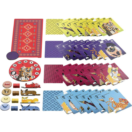 9 Lives - Competitive Cat Board Game for Family, Adults, and Children (3-4 Players, Ages 11+) - Allplay