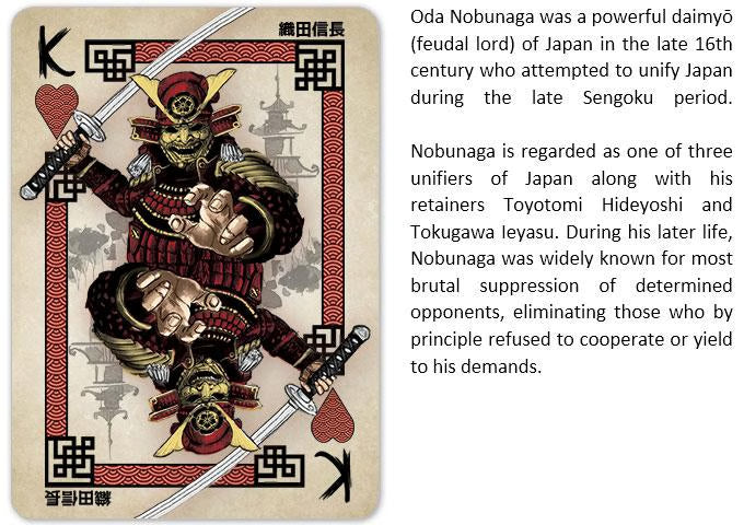 Heroes of Japan - Premium Feudal Japanese Playing Cards - Wonderland Workshop - KardecK Series