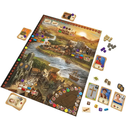 A Column of Fire - Strategy Civilization Board Game for Family, and Adults (2-4 Players, Ages 12+) - Thames & Kosmos