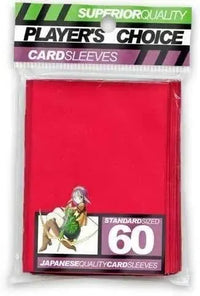 A Player's Choice Standard Red Sleeves (60 Pack, 3.5 x 2.6