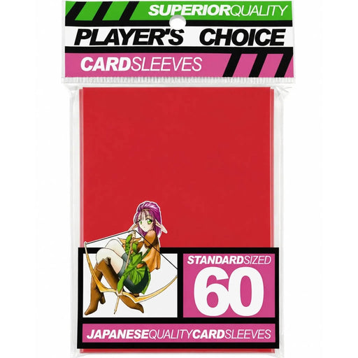 A Player's Choice Standard Red Sleeves (60 Pack, 3.5 x 2.6") - Japanime Games