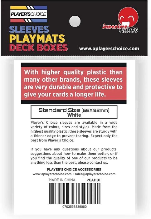 A Player's Choice Standard Sleeves (60-Pack, 3.5 x 2.6 in) - Japanime Games