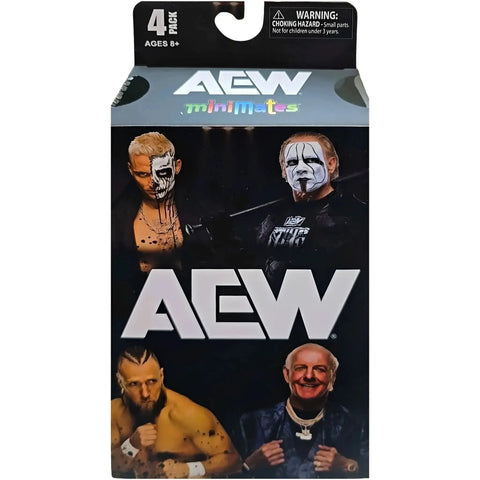 AEW [All Elite Wrestling] - Minimates 4-Pack Action Figure Box Set (Sting, Darby Allin, Bryan Danielson & Ric Flair) - Diamond Select Toys - Series 3 - (2024) - Image 1